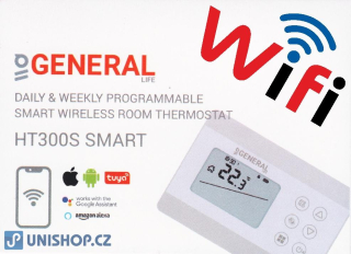 WiFi programovatelný bezdrátový termostat General HT330S SMART